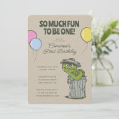 グロウチのオスカー | 1つのおもしろいになるには非常に多くの誕生日 招待状 (スタンド正面)