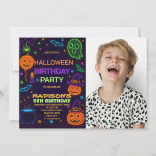 グロウパーティ ハロウィン 誕生日 招待状