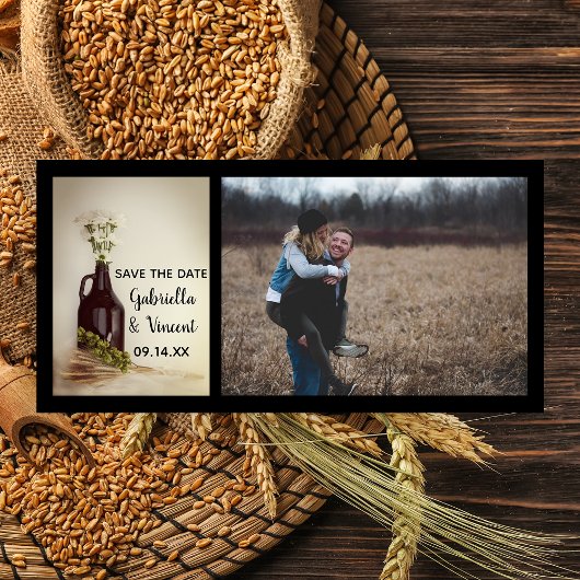 グロウラーホップデイジー醸造所ウェディング日付を保存 セーブザデート