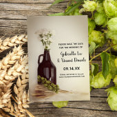 グロウラーホップデイジー醸造所ウェディング日付を保存 セーブザデート