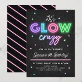 グロウ クレイジー ファン バースデー パーティー インビテーション (正面/裏面)
