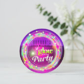 グロウ サークル & スターズ 誕生日パーティー 招待状 (スタンド正面)