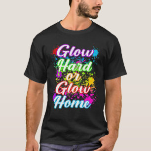グロカッコいいー懸命またはグローホームカラフル通り80s 90 tシャツ