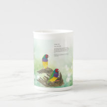 グロカラフルディアンフィンチバードウォーターの色