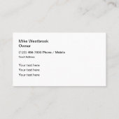 グロクールーモダンテーマ名刺 名刺 (裏面)