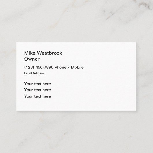 グロクールーモダンテーマ名刺 名刺 (裏面)