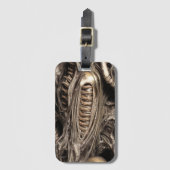 グロスエイリアンバイオマッターゼノモルフハイブ構造ペン ラゲッジタグ (正面縦)