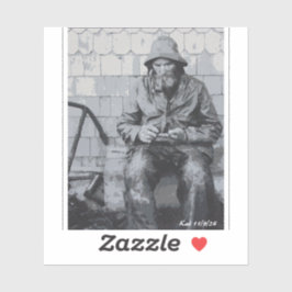 グロスターの漁師が網を繕った シール