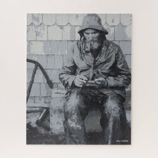 グロスターの漁師が網を繕った ジグソーパズル (縦)