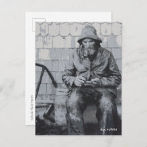 グロスターの漁師が網を繕った