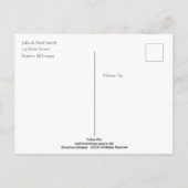 グロスターの漁師が網を繕った ポストカード (裏面)