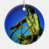 グロスターの漁師のオーナメント セラミックオーナメント (裏面)