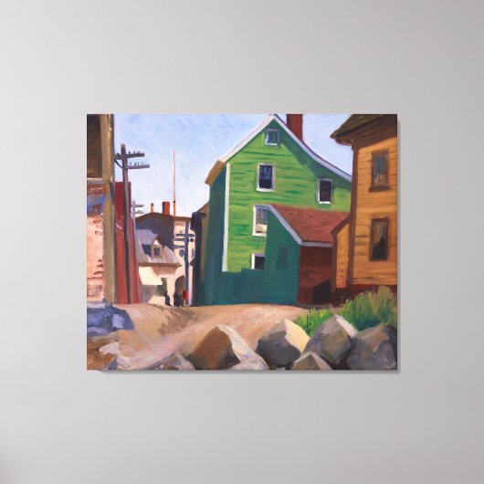 グロスターイタリアン・クォーター |エドワード・ホッパー | キャンバスプリント (正面)