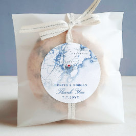 グロスターケープアンエレガントネイビー結婚式の引き出物 ラウンドシール