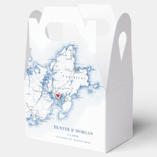 グロスターケープアンデスティネーションウェディングエレガント フェイバーボックス (オープン)