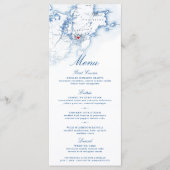 グロスターケープアン地図エレガント海軍台本 メニュー (正面)