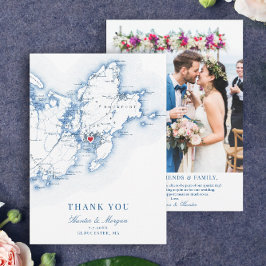グロスターケープアンMA結婚ズフラット サンキューカード