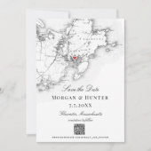 グロスターケープAnn日付QRコードエレガントを保存 セーブザデート (正面)