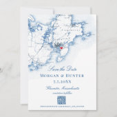 グロスターケープAnn日付QRコードエレガントを保存 セーブザデート (正面)