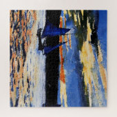 グロスターサンセット絵画ズバイウィンスローホーマー ジグソーパズル (横)