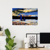グロスターサンセット絵画ズバイウィンスローホーマー ポスター (ホームオフィス)