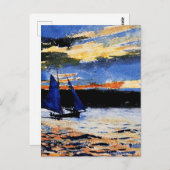 グロスターサンセット絵画ズバイウィンスローホーマー ポストカード (正面/裏面)