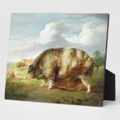 グロスターシャーオールドスポット(パネル上の油) フォトプラーク (側面)