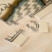 グロスターシャーカウンティイングランド旧古美術館地図 ジグソーパズル (側面)