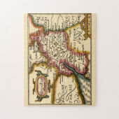 グロスターシャーカウンティイングランド旧古美術館地図 ジグソーパズル (縦)