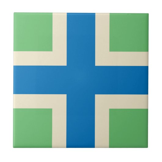 グロスターシャー州旗 タイル (正面)