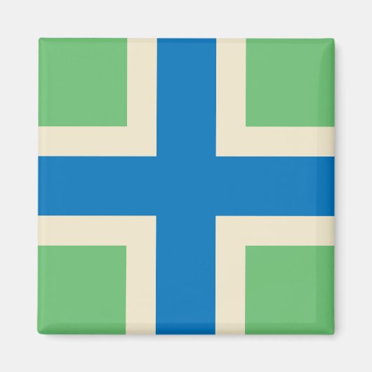 グロスターシャー州旗 マグネット (正面)