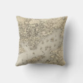 グロスターマサチューセッツ(1873年)のヴィンテージの地図 クッション (裏面)