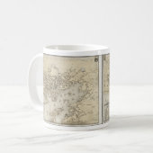 グロスターマサチューセッツ(1873年)のヴィンテージの地図 コーヒーマグカップ (正面左)