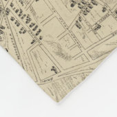 グロスターマサチューセッツ(1873年)のヴィンテージの地図 フリースブランケット (角)
