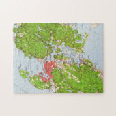 グロスターマサチューセッツ(1949年)のヴィンテージの地図 ジグソーパズル (横)