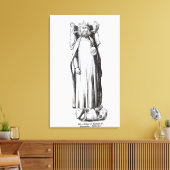 グロスター大聖堂エドワード2世の肖像画 キャンバスプリント (インサイチュ (リビング))