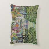 グロスター港(キャンバスの油) アクセントクッション (裏面(縦))