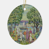 グロスター港(キャンバスの油) セラミックオーナメント (左)