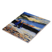 グロスター絵画・サンセットのウィンスロー・ホーマーが タイル (側面)