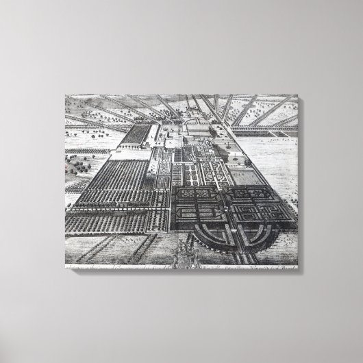 グロスター郡バドミントンハウス キャンバスプリント (正面)