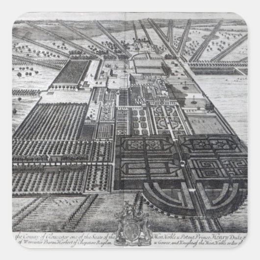 グロスター郡バドミントンハウス スクエアシール (正面)