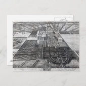 グロスター郡バドミントンハウス ポストカード (正面/裏面)