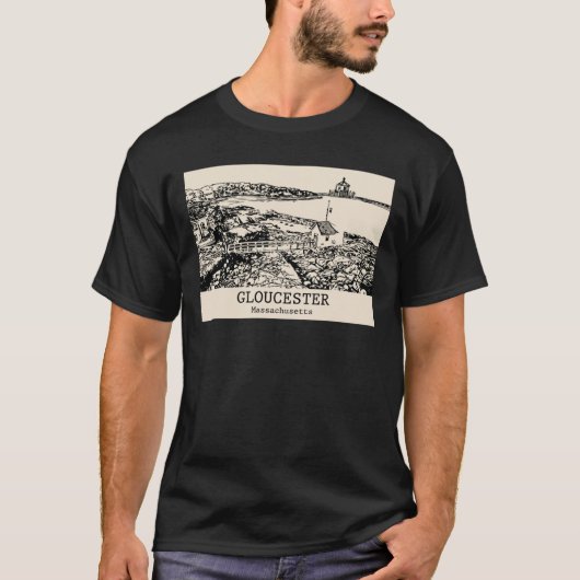 グロスター・マサチューセッツ州 Tシャツ (正面)