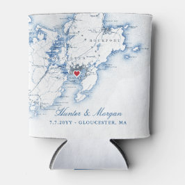 グロスター、MAマップ結婚式の引き出物ドリンクホルダー 缶クーラー