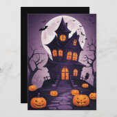 グロストリー・マンション - ハロウィン ギフトカード シーズンカード (正面/裏面)