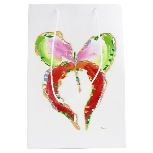 グロスバタフライ抱き枕。 ミディアムペーパーバッグ (正面)