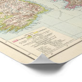 グロスブリタニエン， Irland – アイルランドの地図 ポスター (角)