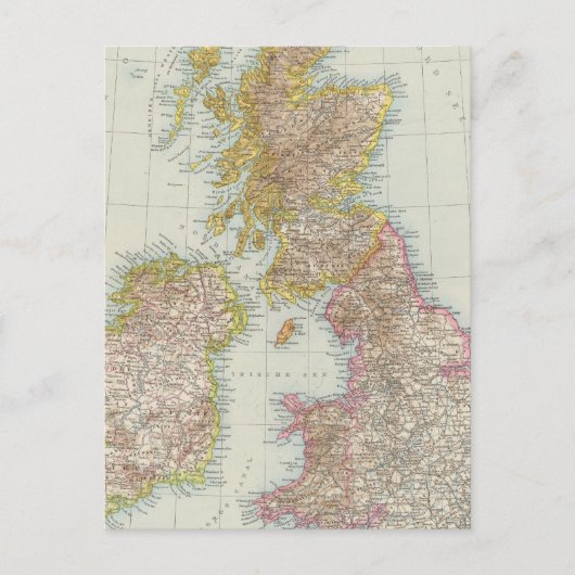 グロスブリタニエン, Irland – アイルランドの地図 ポストカード (正面)