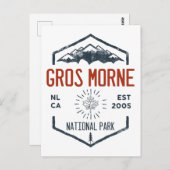 グロスモーヌナショナルパークカナダヴィンテージ ポストカード (正面/裏面)
