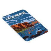 グロスモーヌ国立公園カナダ旅行芸術ヴィンテージ マグネット (右側)